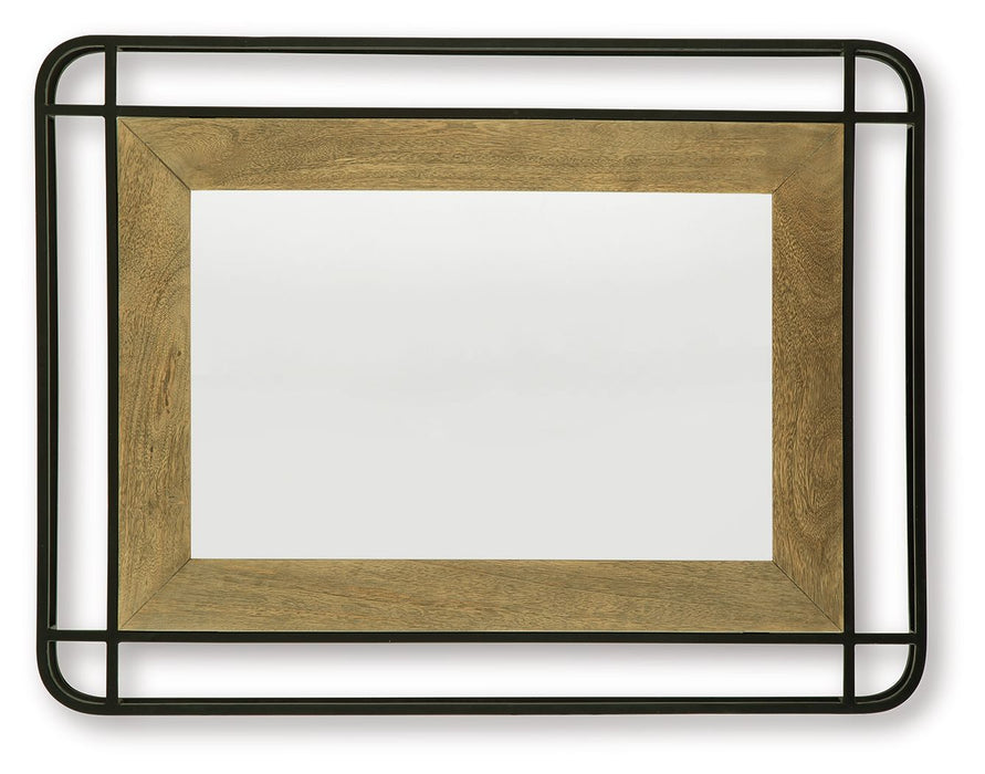 Beelman - Black / Brown - Accent Mirror - Tallahassee Discount Furniture (FL)