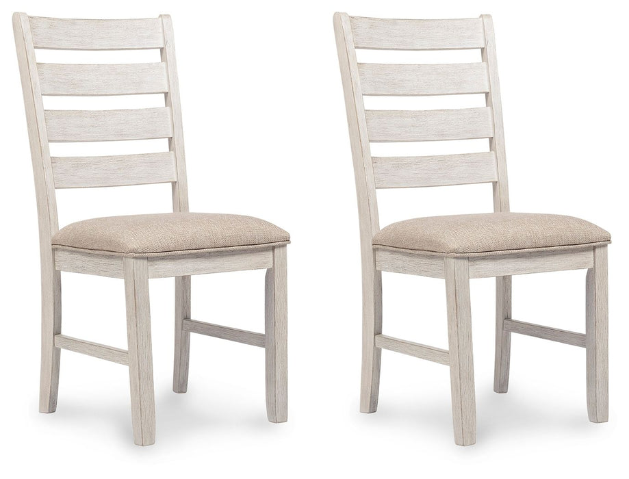 Skempton - Dining UPH Side Chair (Set of 2) - White - Tallahassee Discount Furniture (FL)