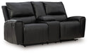 Glossmore - Reclining Loveseat With Console - Black - Tallahassee Discount Furniture (FL)