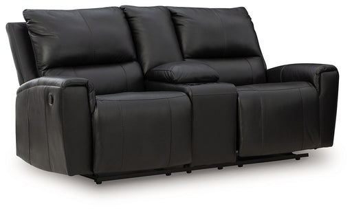 Glossmore - Reclining Loveseat With Console - Black - Tallahassee Discount Furniture (FL)