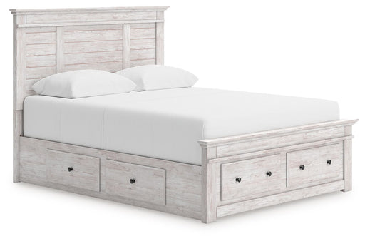 Makidern - Panel Storage Bed With Under Bed Storage Unit And Storage Footboard - Tallahassee Discount Furniture (FL)