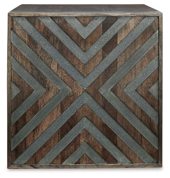 Dreggan - Brown - Square End Table - Tallahassee Discount Furniture (FL)
