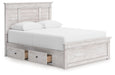 Makidern - Panel Storage Bed With 2 Under Bed Storage Units - Tallahassee Discount Furniture (FL)