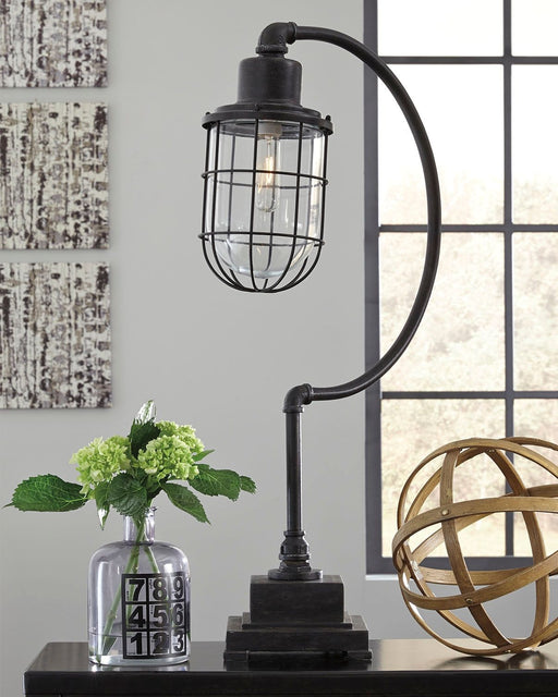 Jae - Antique Black - Metal Desk Lamp - Tallahassee Discount Furniture (FL)