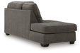Olten - LAF Corner Chaise - Graphite - Tallahassee Discount Furniture (FL)