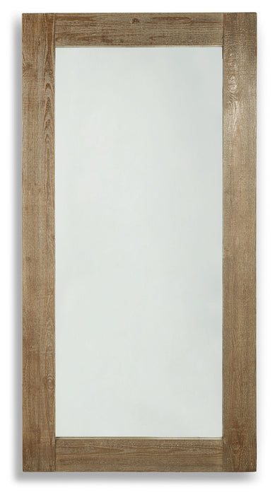 Waltleigh - Floor Mirror - Distressed Brown - Tallahassee Discount Furniture (FL)
