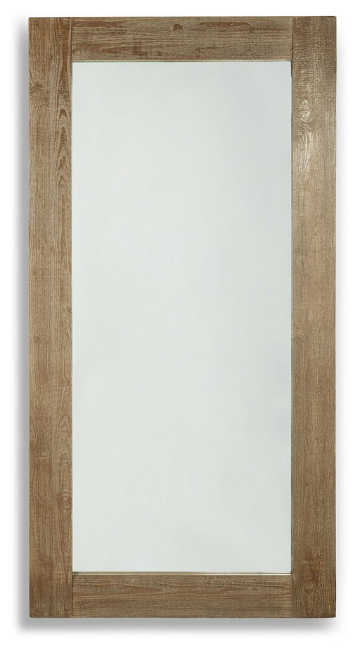 Waltleigh - Floor Mirror - Distressed Brown - Tallahassee Discount Furniture (FL)