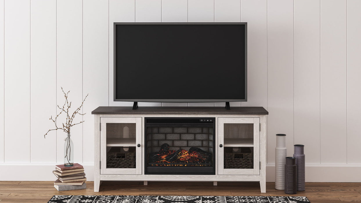 Dorrinson - TV Stand With Fireplace Insert - Tallahassee Discount Furniture (FL)