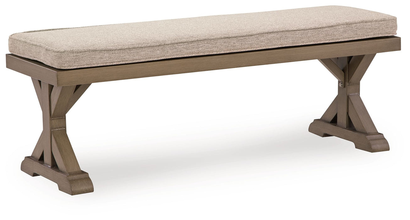 Laguna Heights - Bench With Cushion - Beige - Tallahassee Discount Furniture (FL)
