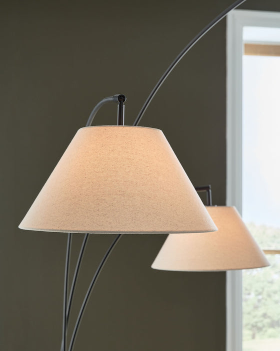 Gibbswellner - Metal Arc Lamp - Black - Tallahassee Discount Furniture (FL)