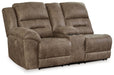Ravenel - Fossil - Laf Dbl Power Reclining Loveseat with Console - Tallahassee Discount Furniture (FL)