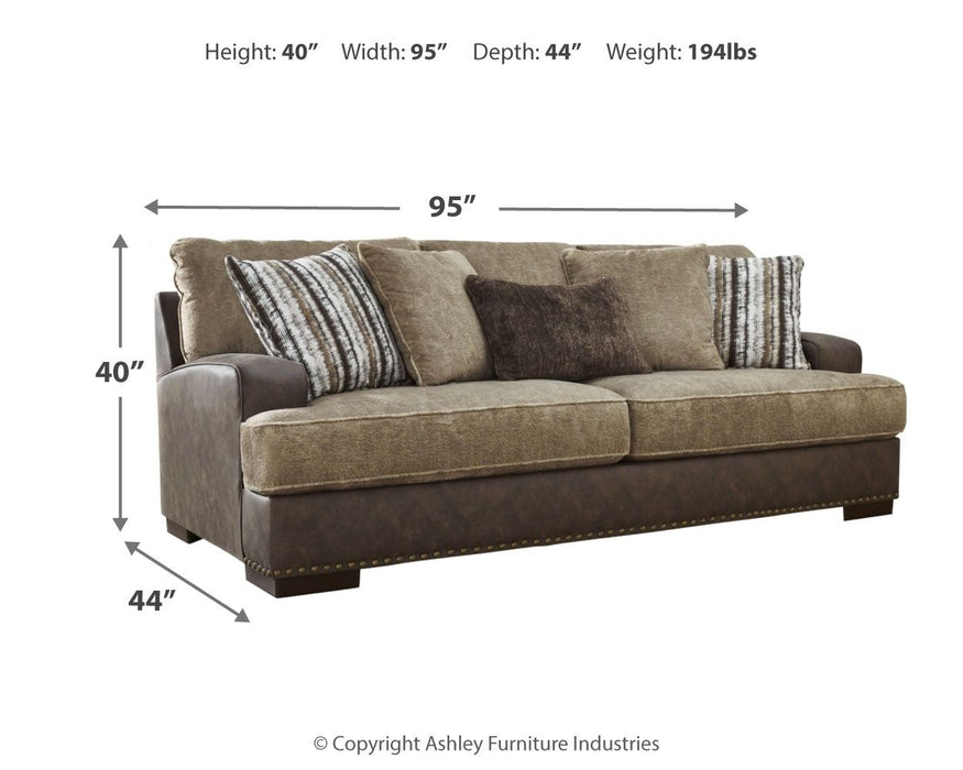 Alesbury - Chocolate - Sofa - Tallahassee Discount Furniture (FL)
