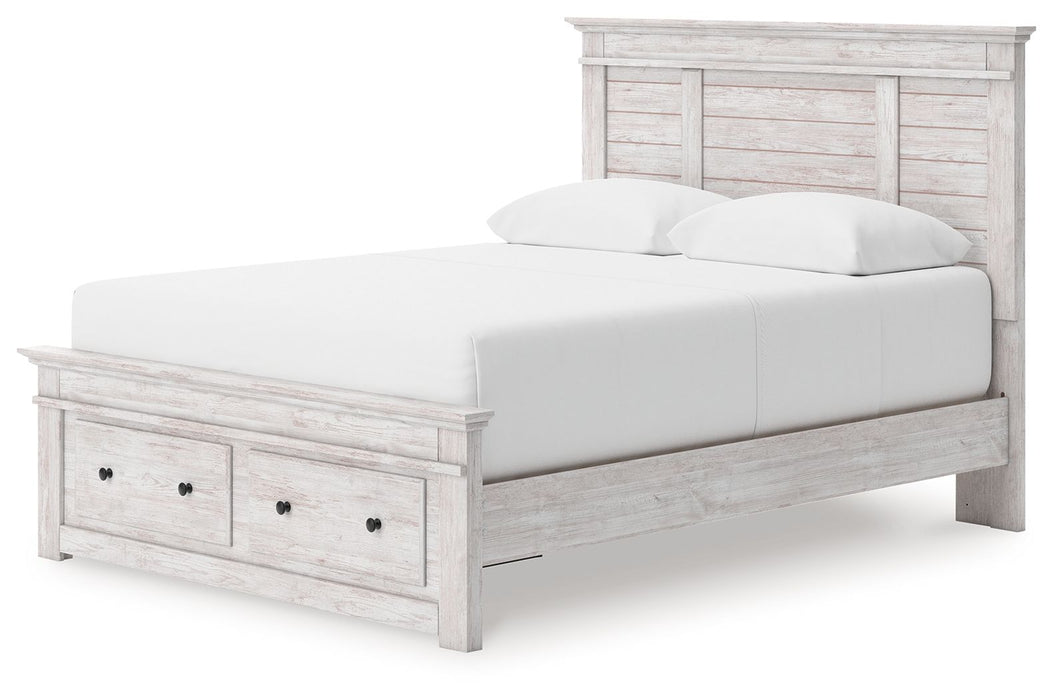 Makidern - Panel Storage Bed With Storage Footboard - Tallahassee Discount Furniture (FL)