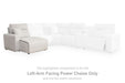 Modmax II - LAF Press Back Power Chaise - Stone - Tallahassee Discount Furniture (FL)