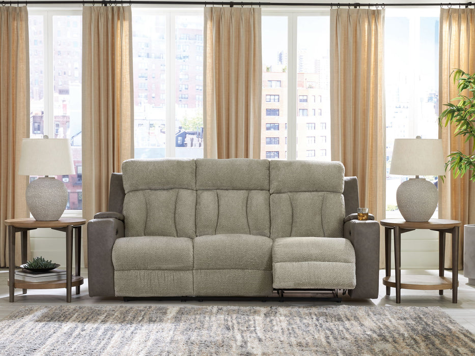WhipLash - Sisal - Power Reclining Sofa With Adj Headrest - Tallahassee Discount Furniture (FL)