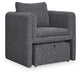 Vreni - Charcoal / Black - Accent Chair - Tallahassee Discount Furniture (FL)