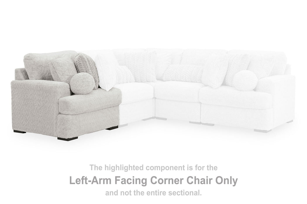 Cuddle Plush - Arctic - LAF Corner Chair - Tallahassee Discount Furniture (FL)