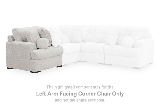 Cuddle Plush - Arctic - LAF Corner Chair - Tallahassee Discount Furniture (FL)