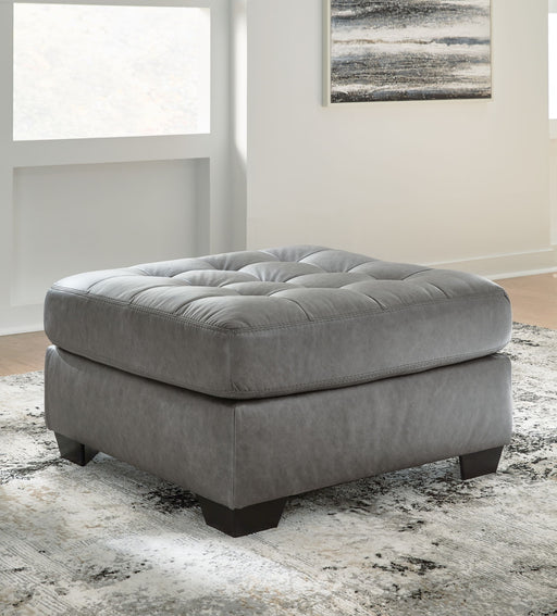 Clairette Court - Alloy - Oversized Accent Ottoman - Tallahassee Discount Furniture (FL)
