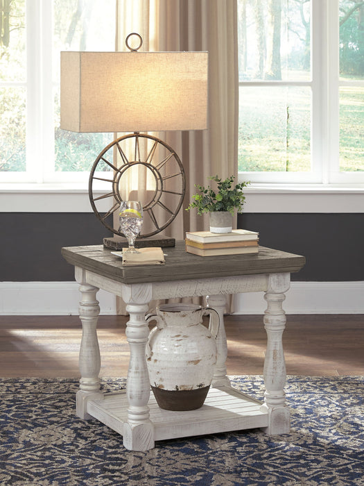 Havalance - Rectangular End Table - Gray / White - Tallahassee Discount Furniture (FL)