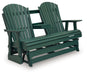 Shell Beach - Loveseat Glider - Green - Tallahassee Discount Furniture (FL)