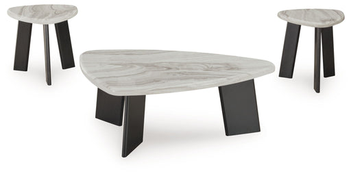 Lilyberg - Occasional Table Set (Set of 3) - Gray / Black - Tallahassee Discount Furniture (FL)