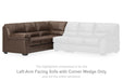 WillowBend - LAF Sofa With Corner Wedge - Umber - Tallahassee Discount Furniture (FL)