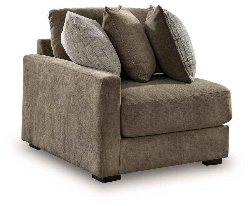 Camellia-Court - LAF Corner Chair - Coffee - Tallahassee Discount Furniture (FL)