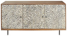 Kerrings - Brown / Black / White - Accent Cabinet - Tallahassee Discount Furniture (FL)