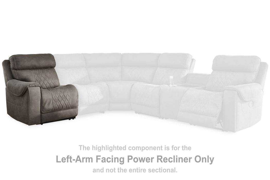 Hoopster - Gunmetal - Laf Zero Wall Power Recliner - Tallahassee Discount Furniture (FL)