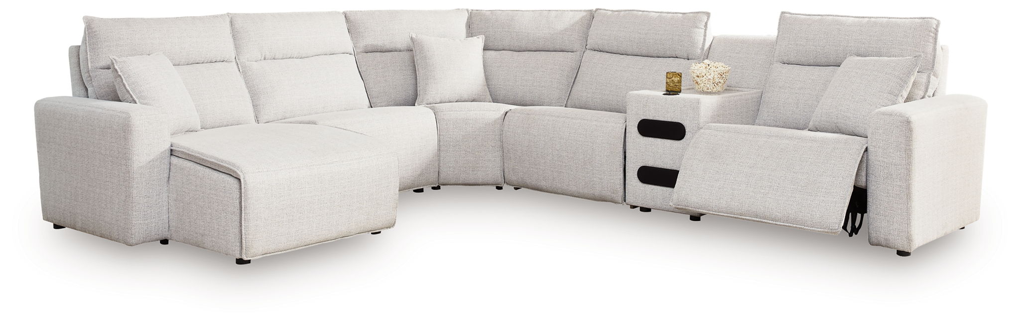 Modmax II - Reclining Sectional - Stone - Tallahassee Discount Furniture (FL)
