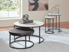 Jusmour - Occasional Nesting Table (Set of 4) - Black / White - Tallahassee Discount Furniture (FL)