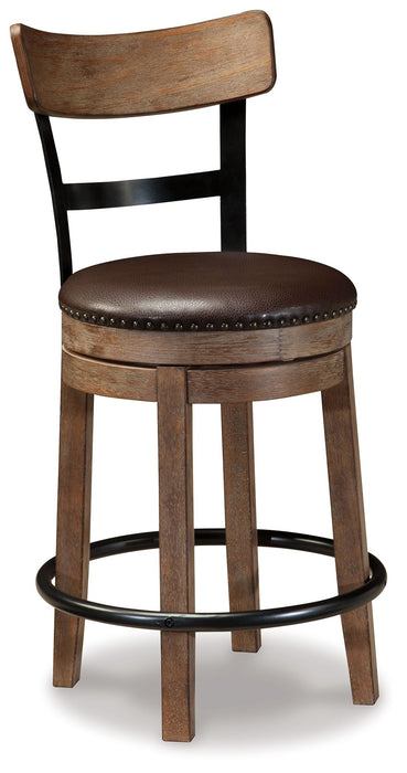 Pinnadel - Swivel Barstool - Tallahassee Discount Furniture (FL)