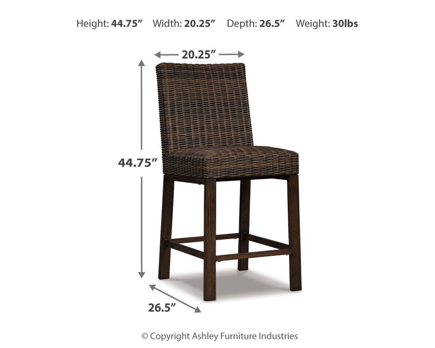 Paradise Trail - Barstool (Set of 2) - Medium Brown - Tallahassee Discount Furniture (FL)