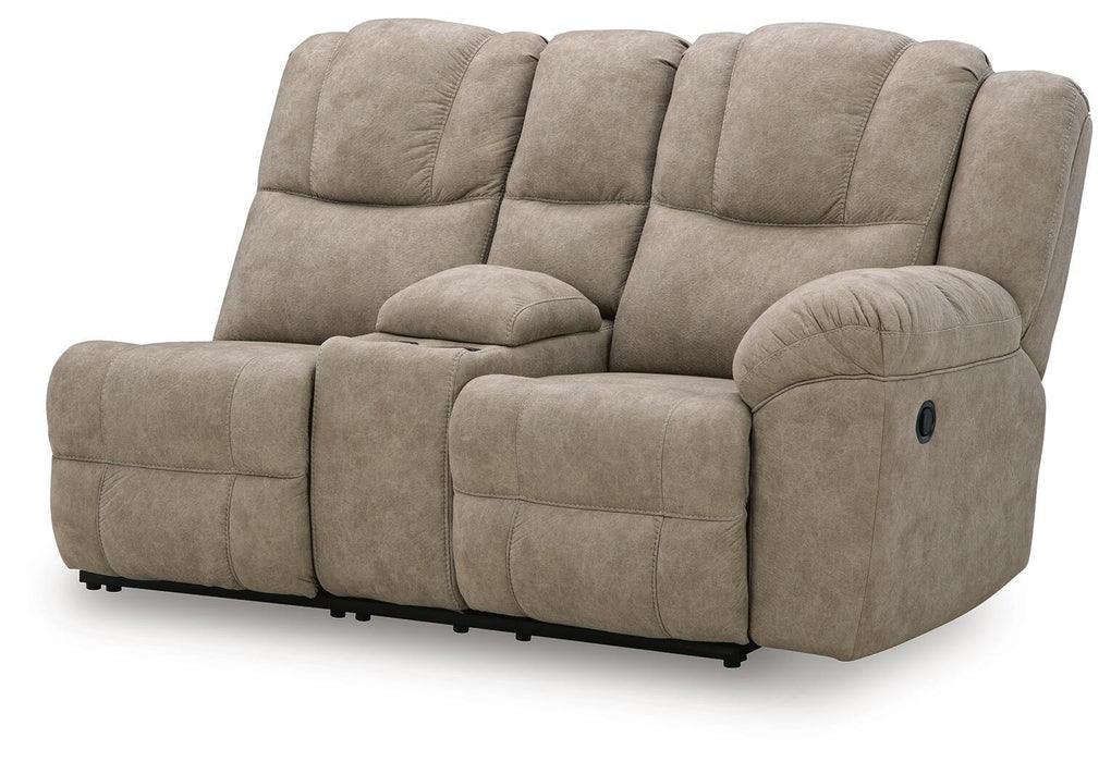 Pearce-Pike - RAF Reclining Loveseat With Console - Birch - Tallahassee Discount Furniture (FL)