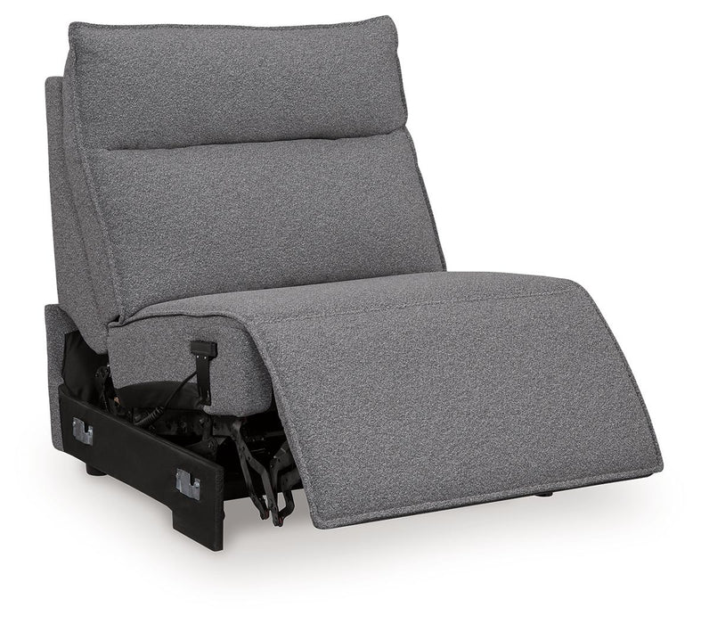 Modmax II - Power Armless Recliner With Adjustable Headrest - Salt And Pepper - Tallahassee Discount Furniture (FL)