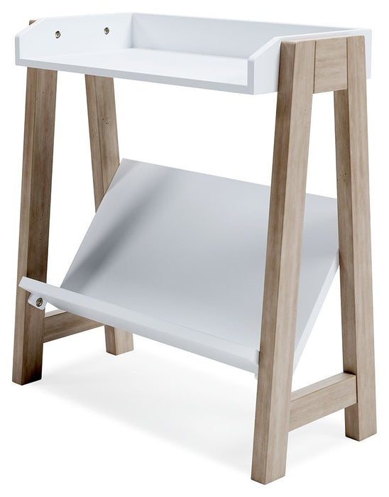 Blariden - White / Tan - Small Bookcase - Tallahassee Discount Furniture (FL)