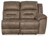 Ravenel - Raf Reclining Power Loveseat - Faux Leather - Fossil - Tallahassee Discount Furniture (FL)