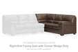 WillowBend - RAF Sofa With Corner Wedge - Umber - Tallahassee Discount Furniture (FL)