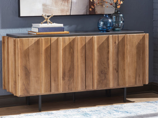 Quintavious - Brown / Charcoal - Accent Cabinet - Tallahassee Discount Furniture (FL)