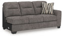 Olten - Graphite - RAF Sofa - Tallahassee Discount Furniture (FL)