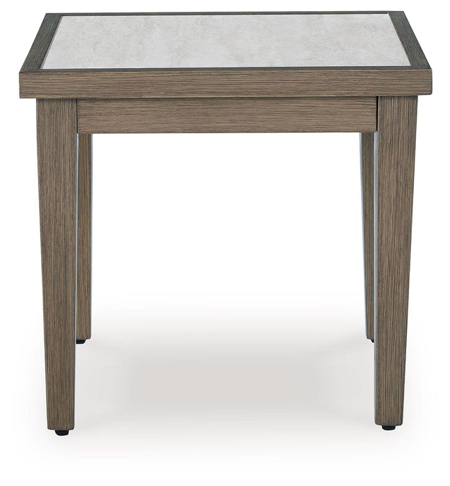 Rainier Ranch - Brown / Beige - Square End Table - Tallahassee Discount Furniture (FL)