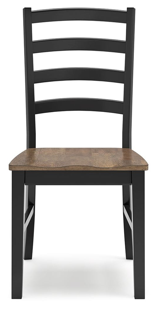 Wildenauer - Dining Room Side Chair (Set of 2) - Brown / Black - Tallahassee Discount Furniture (FL)