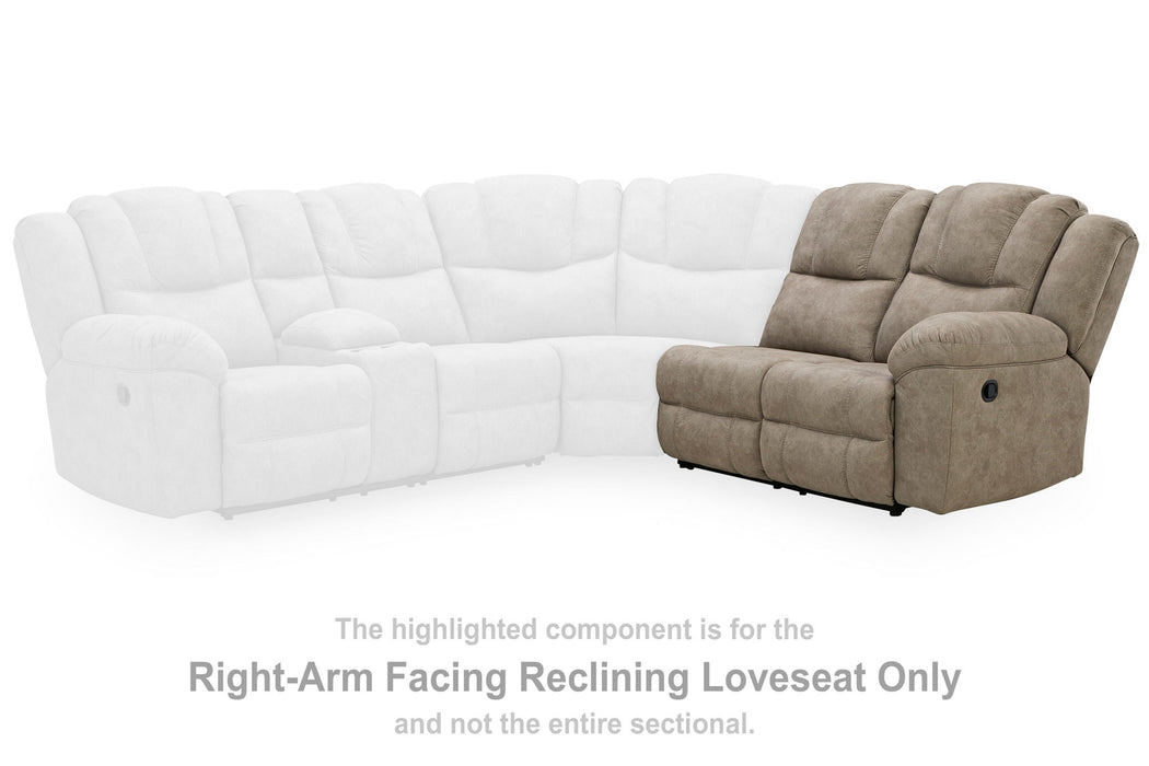 Pearce-Pike - RAF Reclining Loveseat - Birch - Tallahassee Discount Furniture (FL)