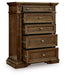 Frantanna - Five Drawer Chest - Brown - Tallahassee Discount Furniture (FL)