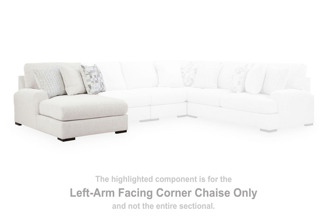 Misty-Lakes - LAF Corner Chaise - Chalk - Tallahassee Discount Furniture (FL)