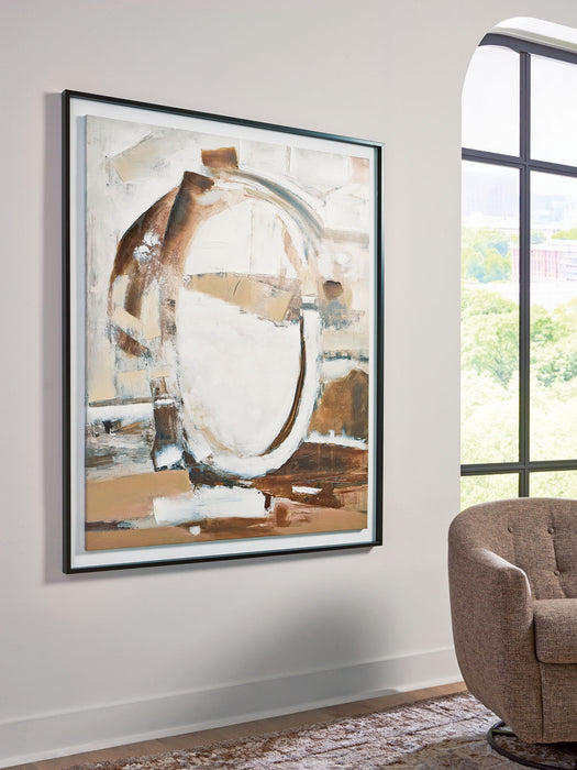 Bradlow - Wall Art - Brown / White / Black - Tallahassee Discount Furniture (FL)