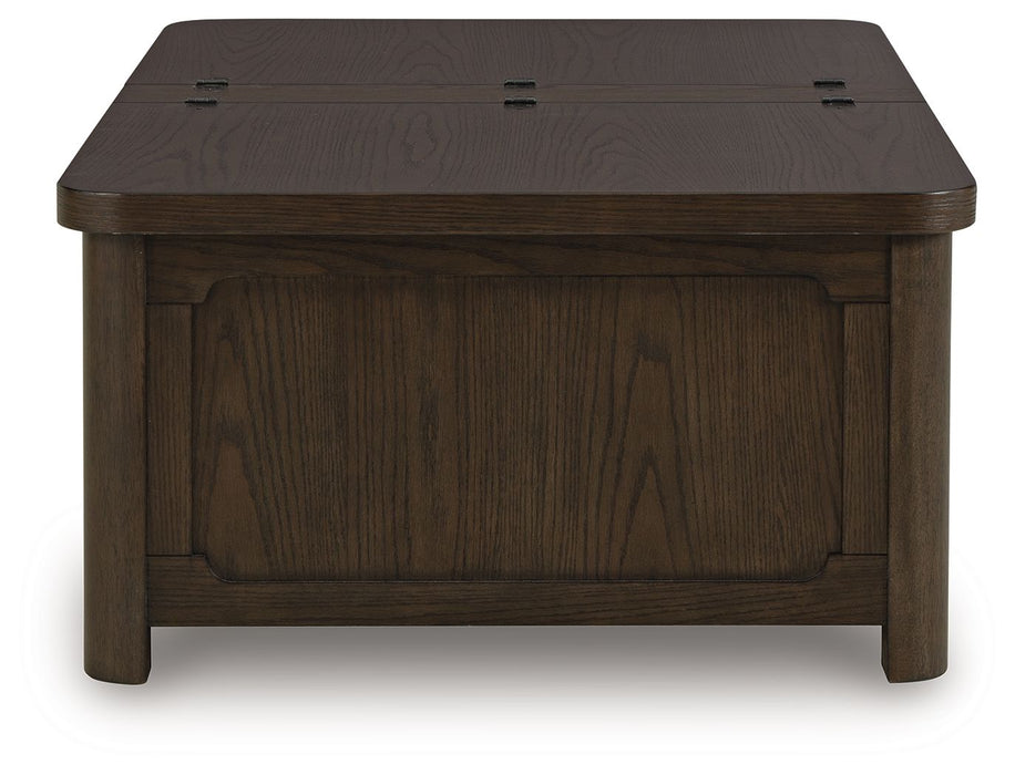 Breckington - Cocktail Table With Storage - Dark Brown - Tallahassee Discount Furniture (FL)