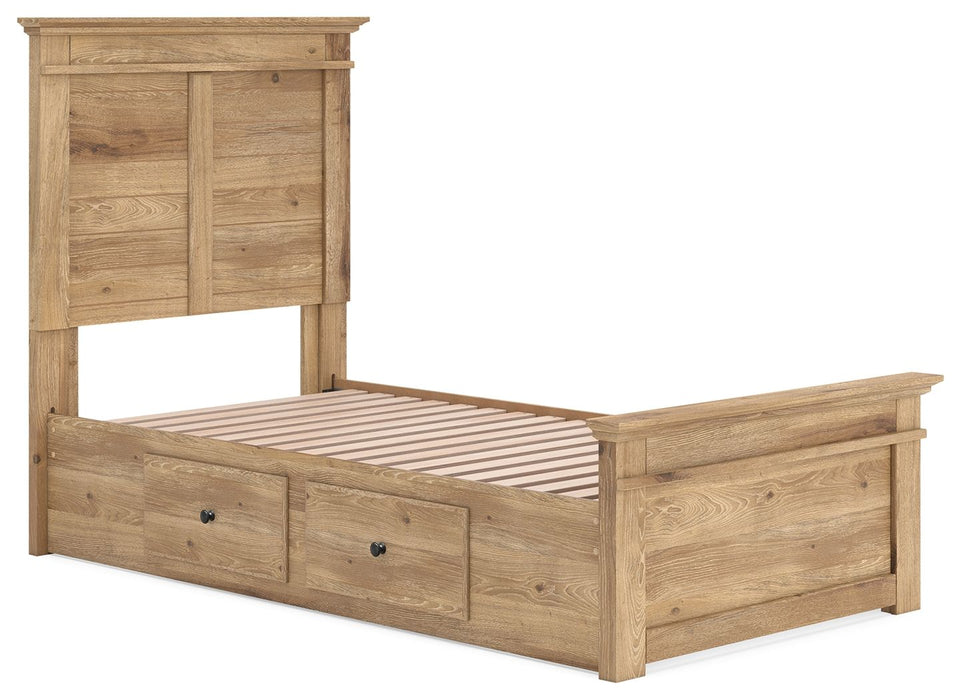 Makidern - Panel Storage Bed With 2 Under Bed Storage Units - Tallahassee Discount Furniture (FL)