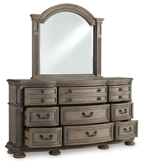 Ardenfield - Light Brown - Dresser And Mirror - Tallahassee Discount Furniture (FL)